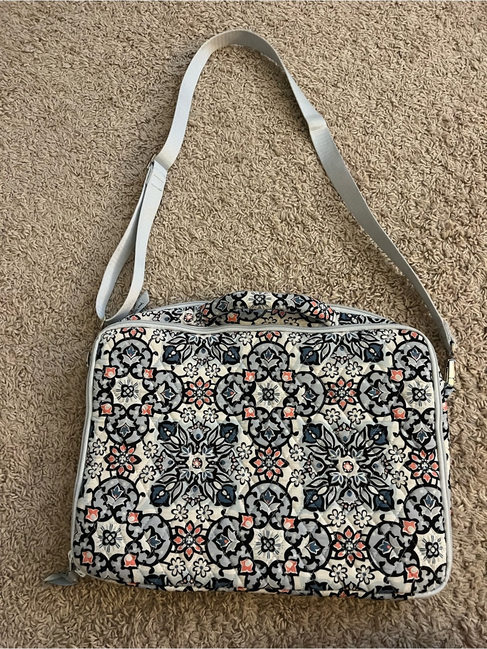 Vera Bradley Quilted Crossbody Laptop Bag